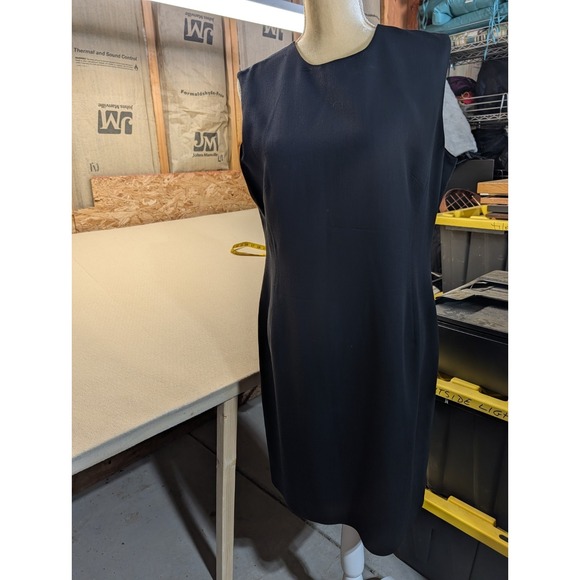 Rena Rowan Dresses & Skirts - Rena‎ Rowan Women's Dress Size 14 Black Sleeveless 100% Wool With Lining Acetate